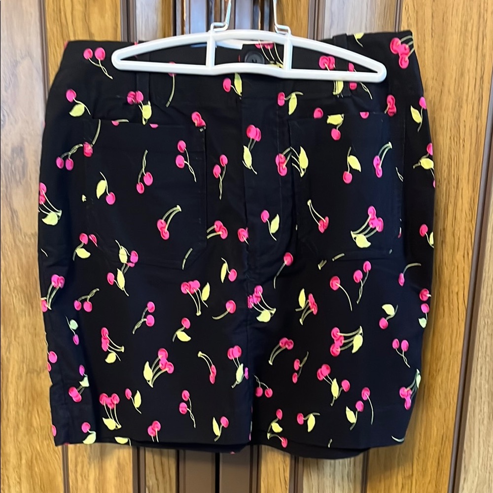 NWT: Anthropologie Colette Skirt by Maeve: Mini Edition: Cherry 🍒 Print: Small